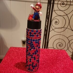 Decorative Bejeweled Drinkware with Figurine Top